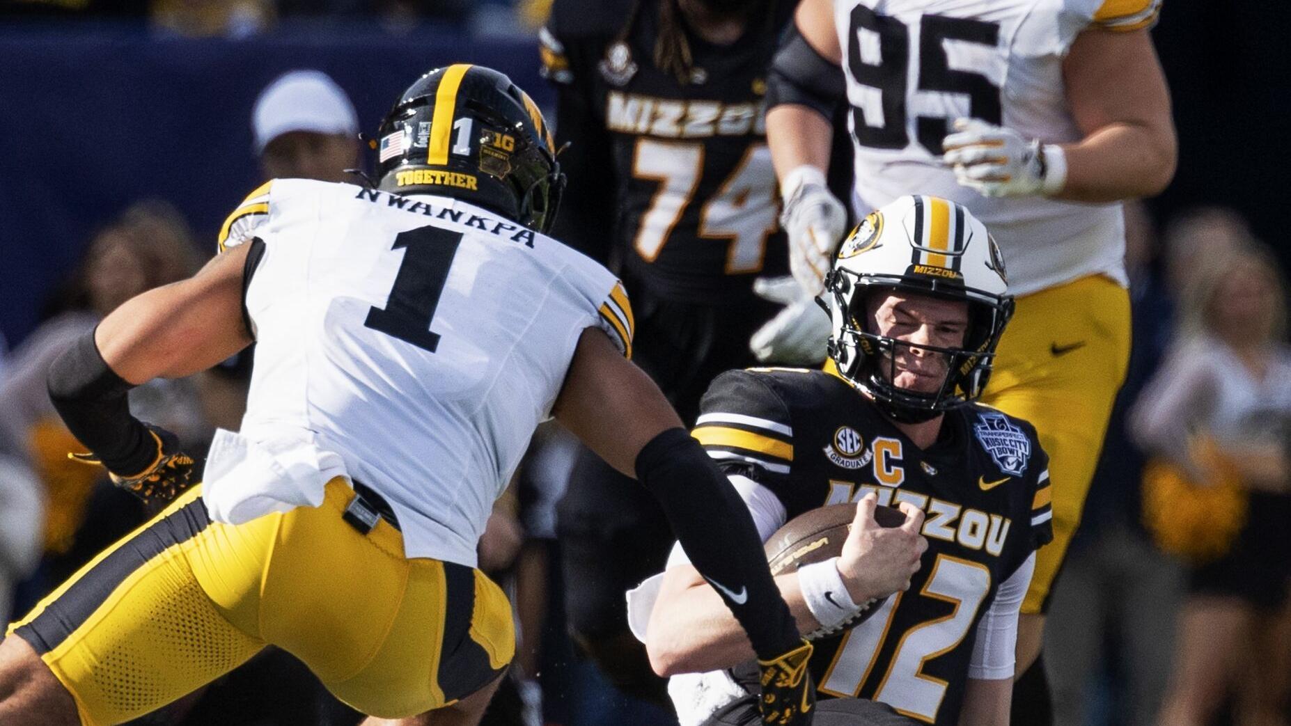 Cook's best game of season, Craig's long field goal give Mizzou Music City Bowl win over Iowa